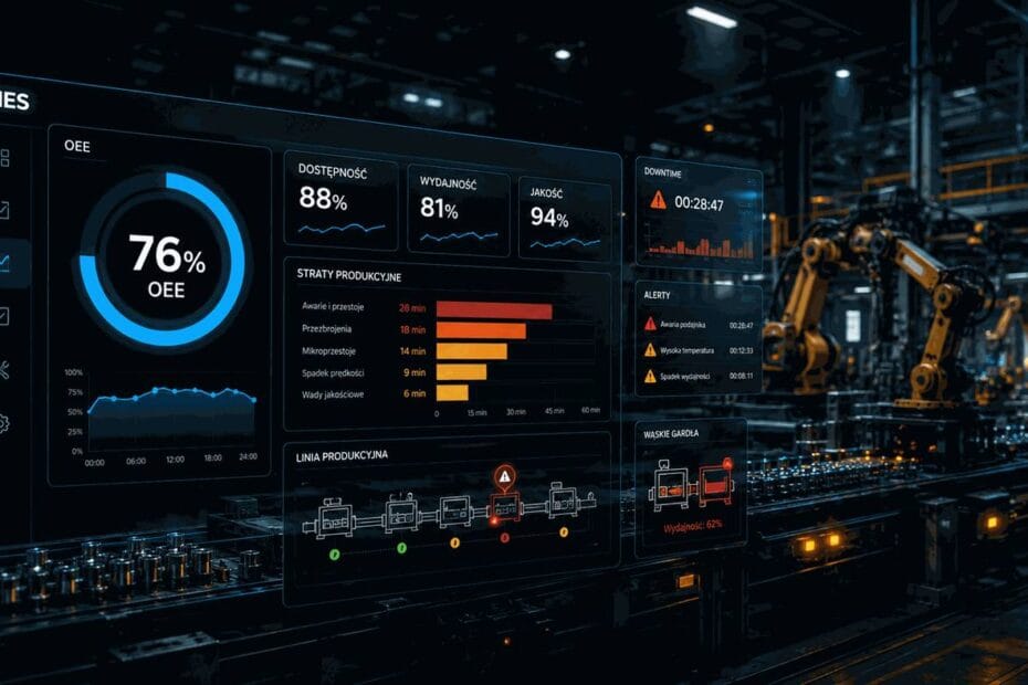 SYSTEM MES XL co to jest system mes wdrożenie mes wizualizacja danych produkcyjnych analiza danych produkcyjnych